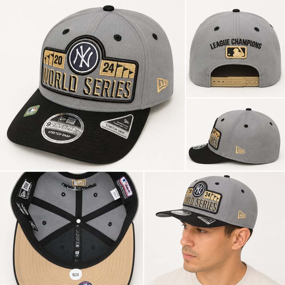New York Yankees New Era 2024 World Series 9Seventy Stretch-Snap Cap